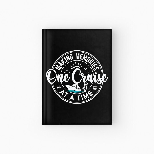 Family Cruise Shirp Summer Vacation Hardcover Journal