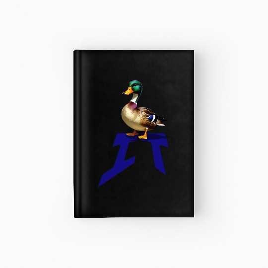 Mallard Duck on the word IT Hardcover Journal