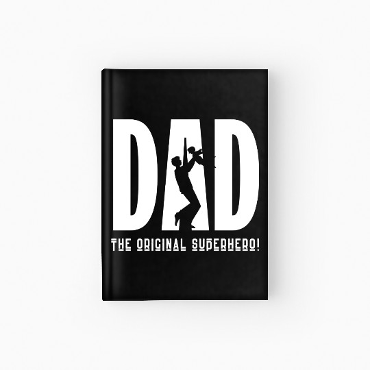 Black and White Minimalist Father's Day Hardcover Journal