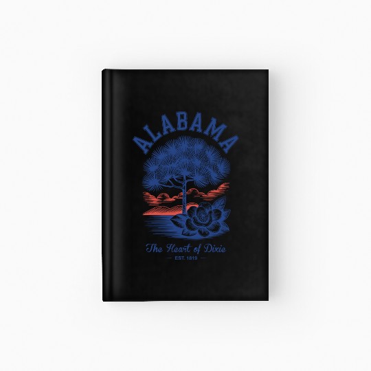 Albm State Outline – License Plate Art Hardcover Journal