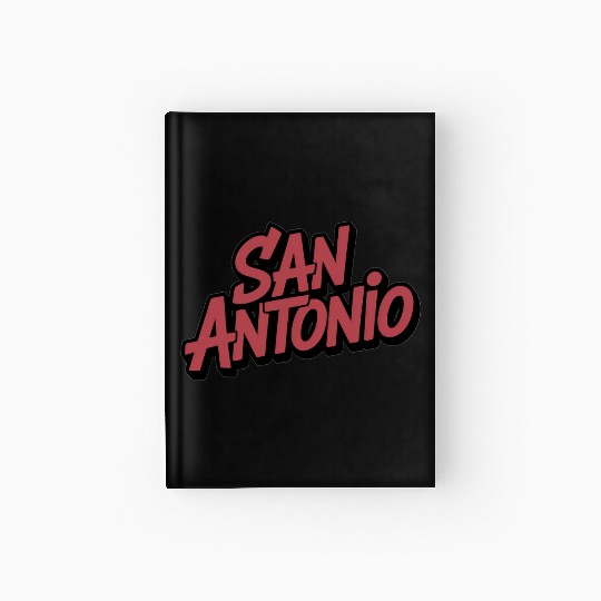 San Antonio Text Design Hardcover Journal