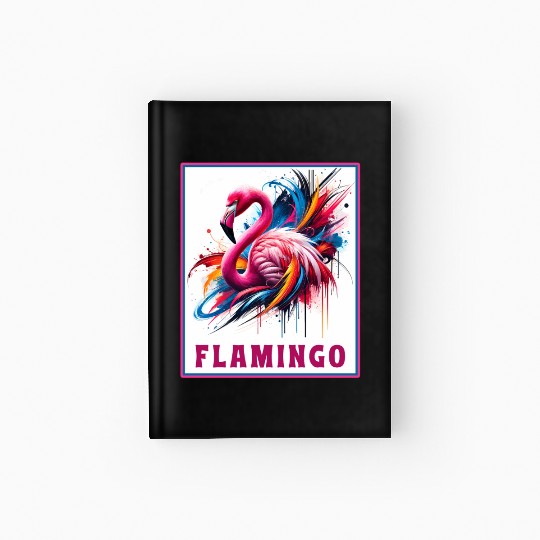 Graffiti Flamingo Explosion Hardcover Journal