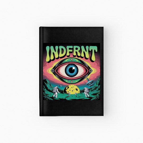Psychedelic Space Eye – Trippy Cosmic Poster Art Hardcover Journal