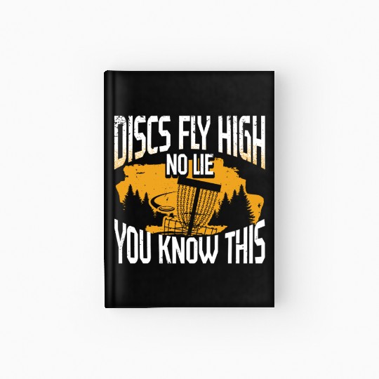 Disc Golf Ultimate Frisbee Discgolf Hardcover Journal