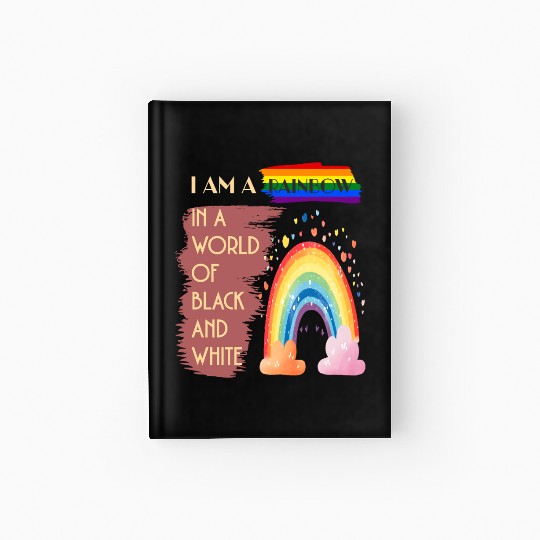 I AM A RAINBOW IN A WORLD OF BLACK AND WHITE Hardcover Journal