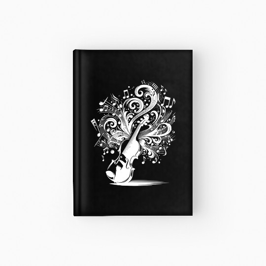 Violin Music Loud, Creative, Unstoppable Hardcover Journal