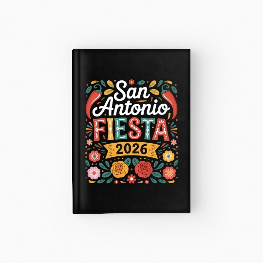 San Antonio 2026 Fiesta Cinco De Mayo Texas Hardcover Journal