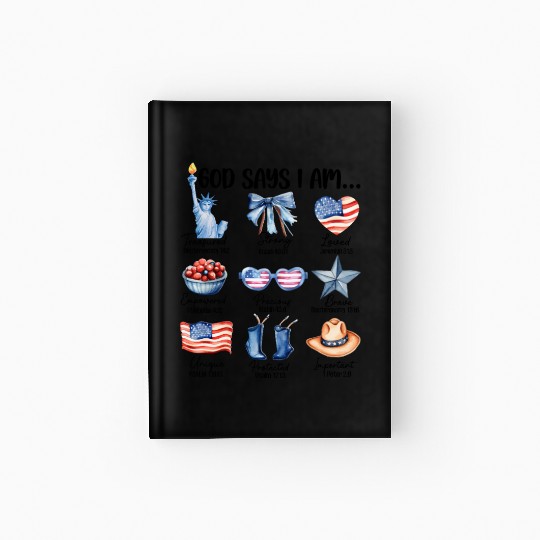 Christian God Says I Am Hardcover Journal