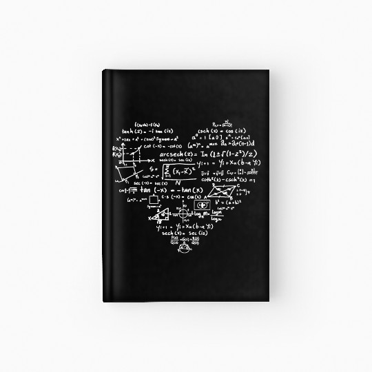 I Love Math Science Math Teacher Student Hardcover Journal