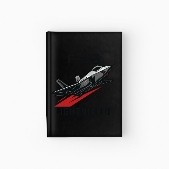 F-35 Lightning II Stealth Fighter Jet Art Hardcover Journal