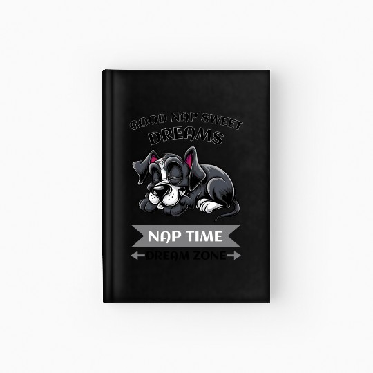 Sweet Dreams Puppy Cute Nap Time Hardcover Journal