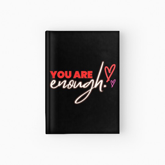 you are enough transparent Hardcover Journal
