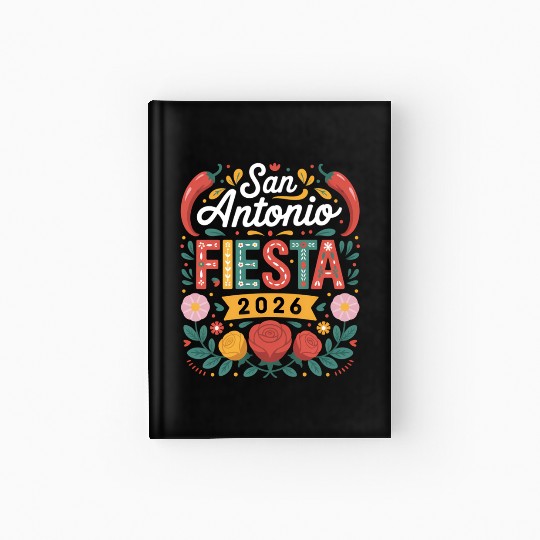 San Antonio 2026 Fiesta Cinco De Mayo Texas Hardcover Journal