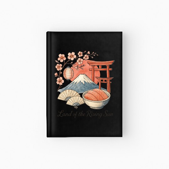 Japan Culture - Mount Fuji & Sakura Vintage Art Hardcover Journal