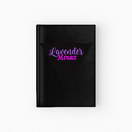 Lavender Menace Black Triangle Hardcover Journal