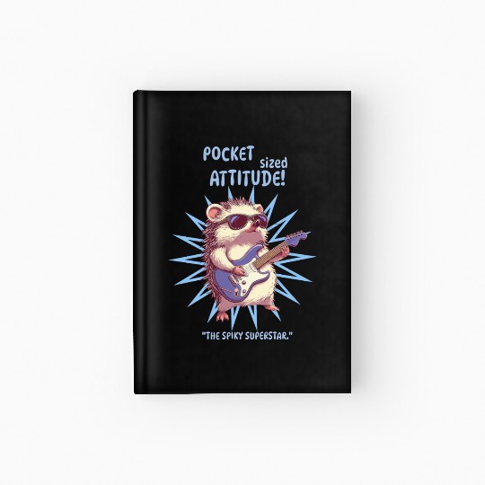 Pocket Sized Attitude Hedgehog Hardcover Journal