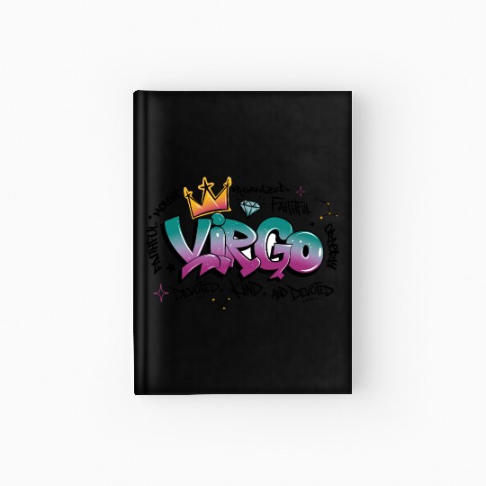 Virgo Graffiti Zodiac Art Hardcover Journal