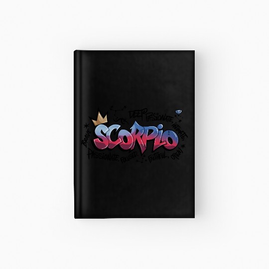 Scorpio Graffiti Zodiac Art Hardcover Journal