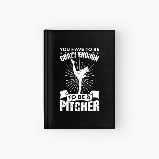 Baseball Pitcher Hardcover Journal