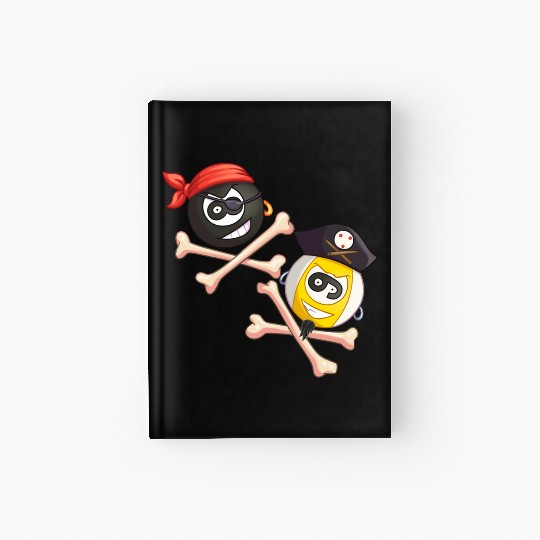 8-ball & 9-ball pirate duo (Pocket) Hardcover Journal