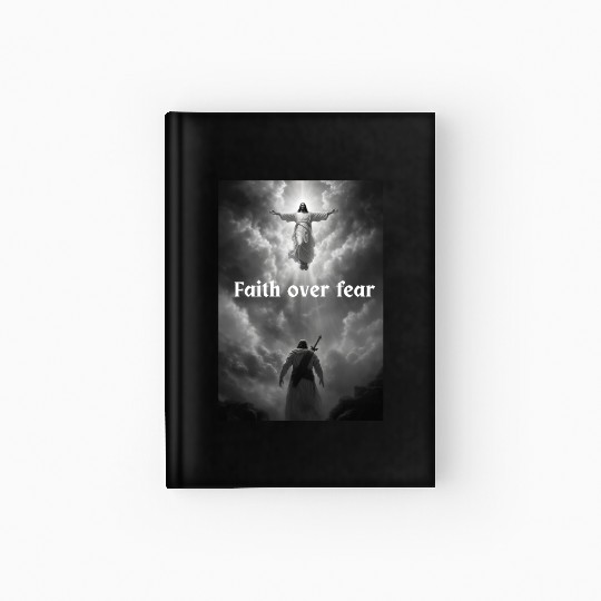 Faith over fear Hardcover Journal