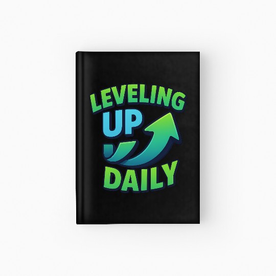 Level Up Daily – Gamer Mindset Streetwear Hardcover Journal