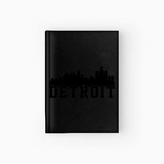 Detroit City Skyline Hardcover Journal