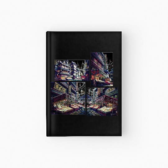Where Tradition Meets Neons Twilight Hardcover Journal