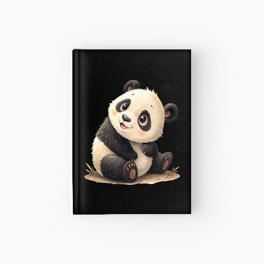 Bamboo Bliss Panda Hardcover Journal