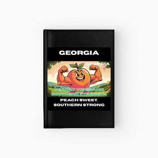 Georgia Peach State Art Hardcover Journal