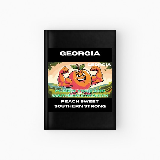 Georgia Peach State Art Hardcover Journal