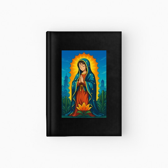 GUADALUPE VIRGEN ANIME STYLE Hardcover Journal
