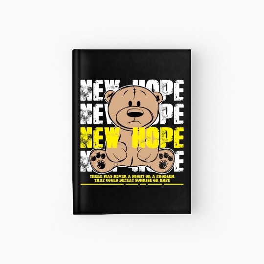 New Hope No More Teddy Bear Hardcover Journal