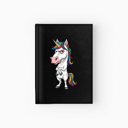 Moody Rainbow Unicorn: Not Today! Hardcover Journal