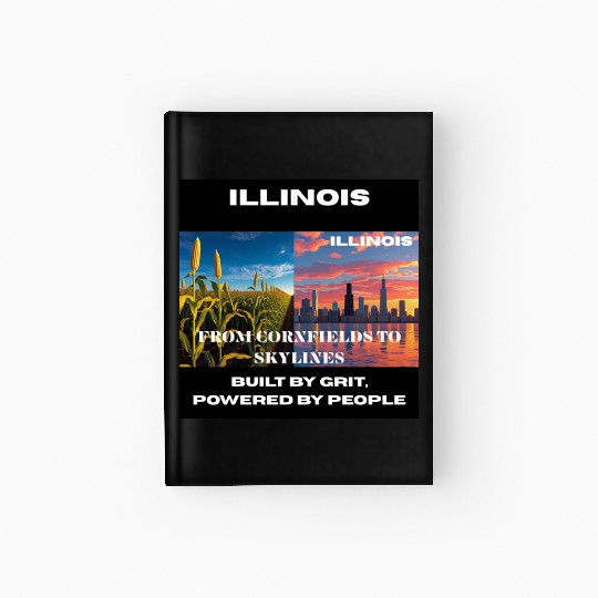 Illinois Midwest Mosaic Art Hardcover Journal