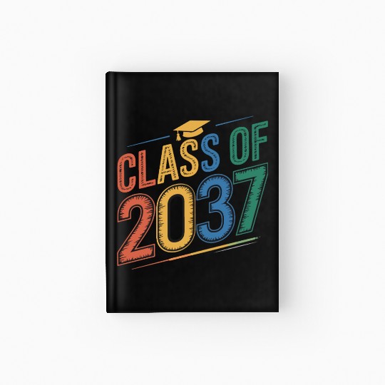 Class of 2037 Grow With Me, Funny back to school Hardcover Journal