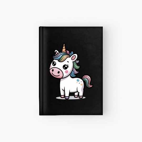Believe in Magic – Cute Rainbow Unicorn Fantasy Hardcover Journal