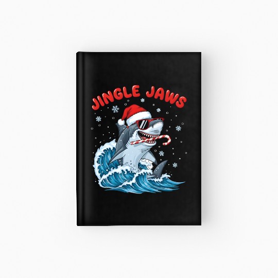 Jingle Jaws – Christmas Holiday with Bite Design Hardcover Journal