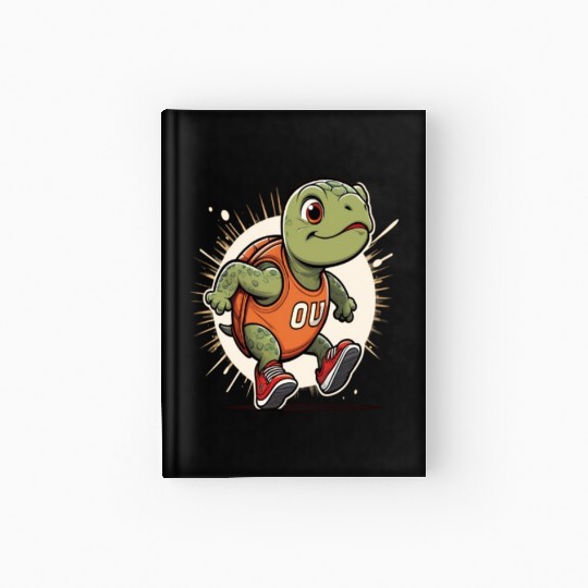 Running Late Turtle Relatable Fitness Hardcover Journal