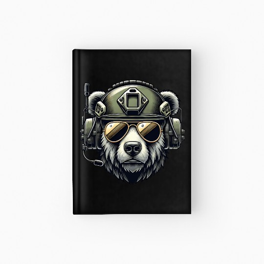 Bear Military Design Hardcover Journal