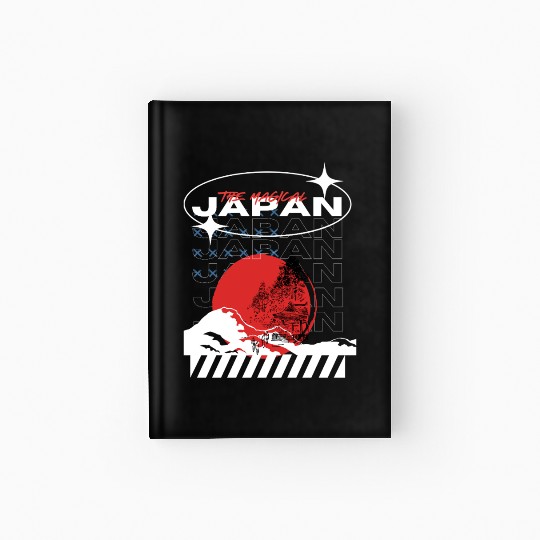 Black Blue Creative Streetwear Japan Hardcover Journal