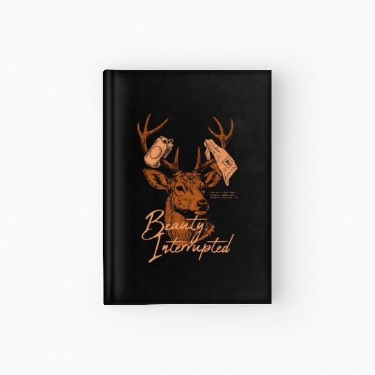 Beauty Interrupted –Realistic Red Deer Environment Hardcover Journal