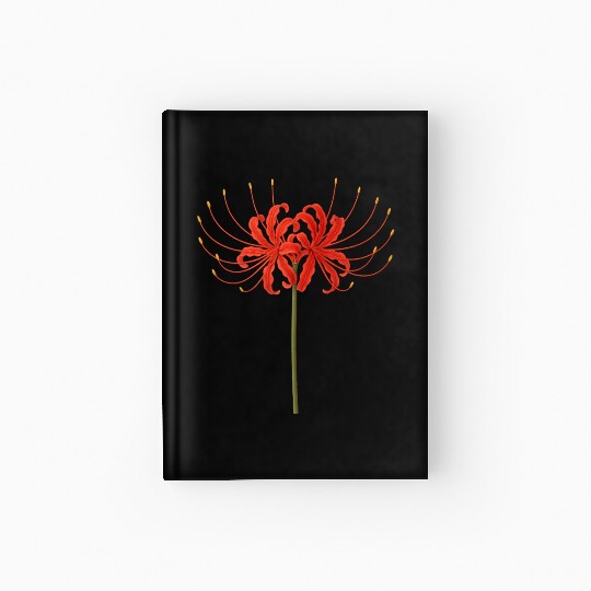 Red Spider Lily Hardcover Journal – Japanese Death Flower Ar