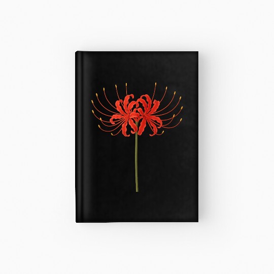 Red Spider Lily Hardcover Journal – Japanese Death Flower Ar