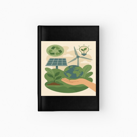 Eco-Friendly Earth Conservation Design Hardcover Journal