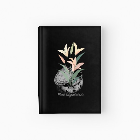Lily Can Recycle Sustainable Floral Design Eco Art Hardcover Journal