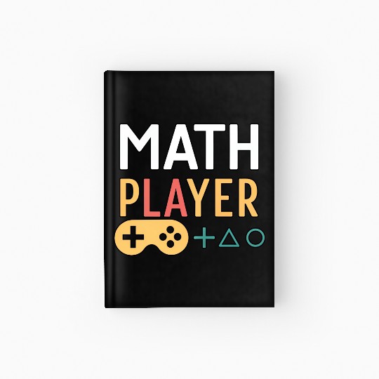 Math Gamer Player – Video Game Style Math Design Hardcover Journal
