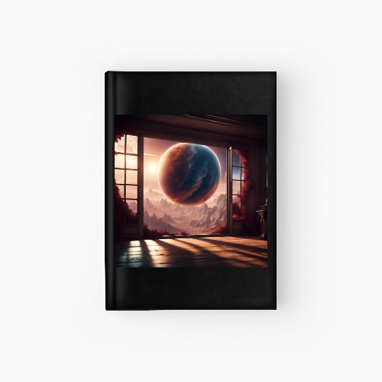 Galactic View from Alien World Hardcover Journal