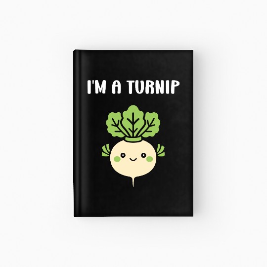 Turnip Character Illustration Hardcover Journal
