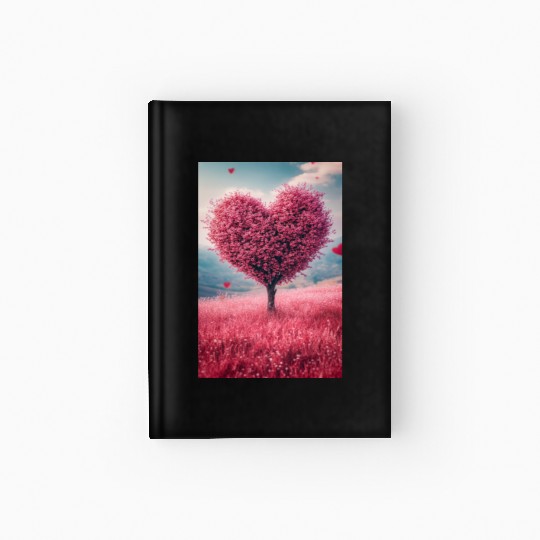 Romantic Heart Tree in Bloom Hardcover Journal